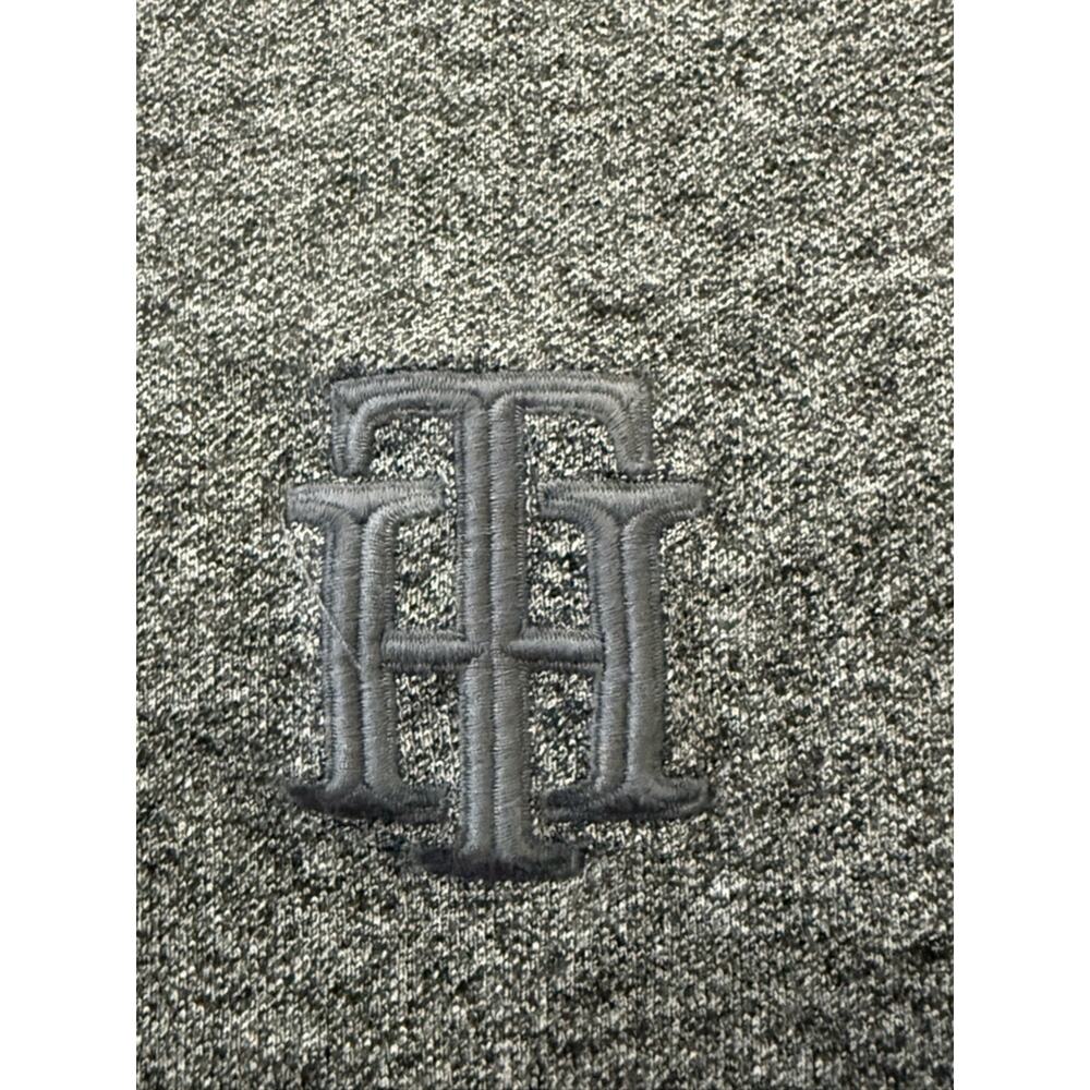 Tommy Hilfiger Men’s Gray Textured Tee Shirt XL Short Sleeve Logo Cotton - Picture 9 of 9